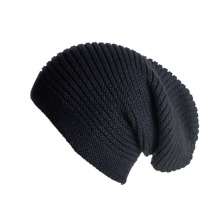 Вязать громоздкая сумка beanie шляпа с изготовленным на заказ ярлыком